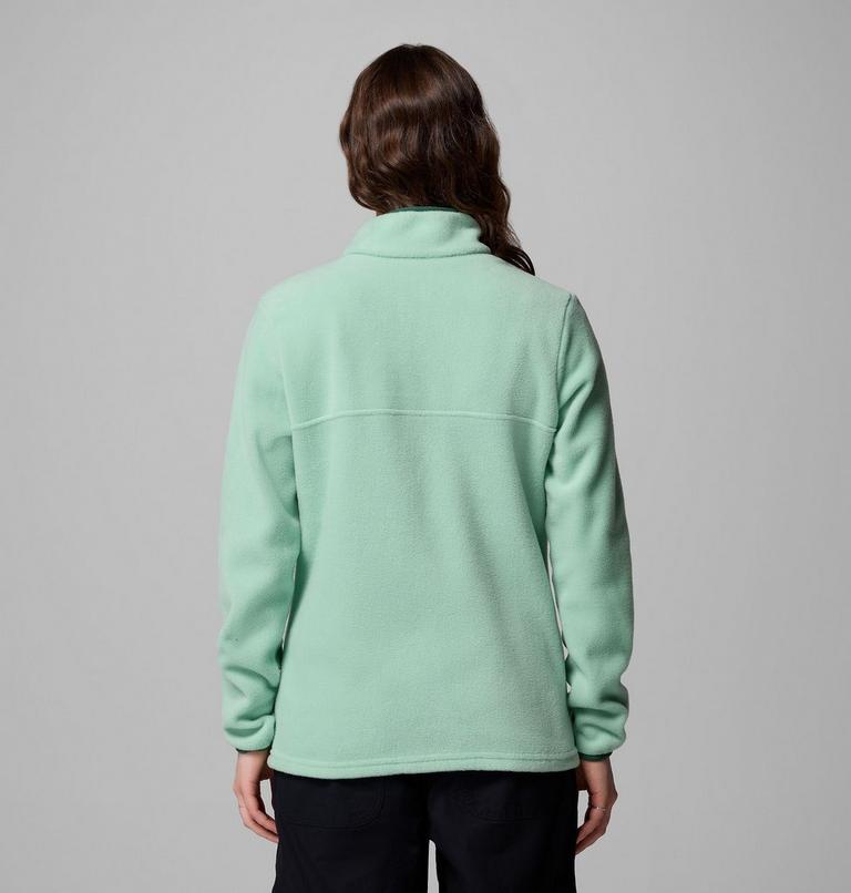 Women's Benton Springs Half Snap Pullover, Color: New Mint, Rain Forest, image 3