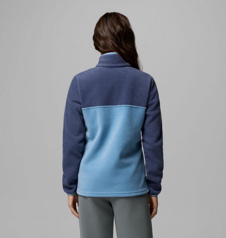 Forro polar con cierre medio a presi&oacute;n Benton Springs para mujer, Color: Rainy Day, Nocturnal, image 3