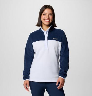 Women's Benton Springs Half Snap Pullover, Color: Collegiate Navy, Snowdrift, image 15