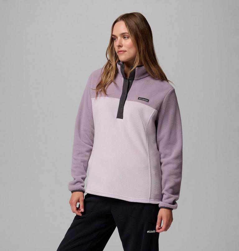 Women's Benton Springs Half Snap Pullover, Color: Lavender Pearl, Shale Purple, Shark, image 4