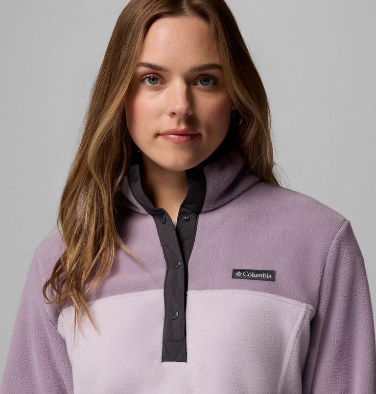 Women's Benton Springs Half Snap Pullover, Color: Lavender Pearl, Shale Purple, Shark, image 5