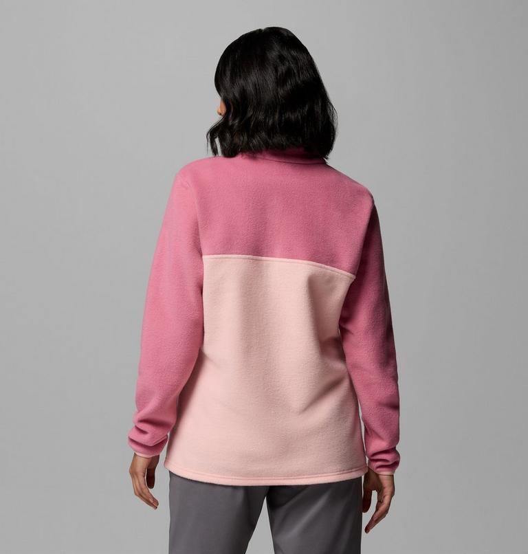 Women's Benton Springs Half Snap Pullover, Color: Pink Sand, Rosette, image 3