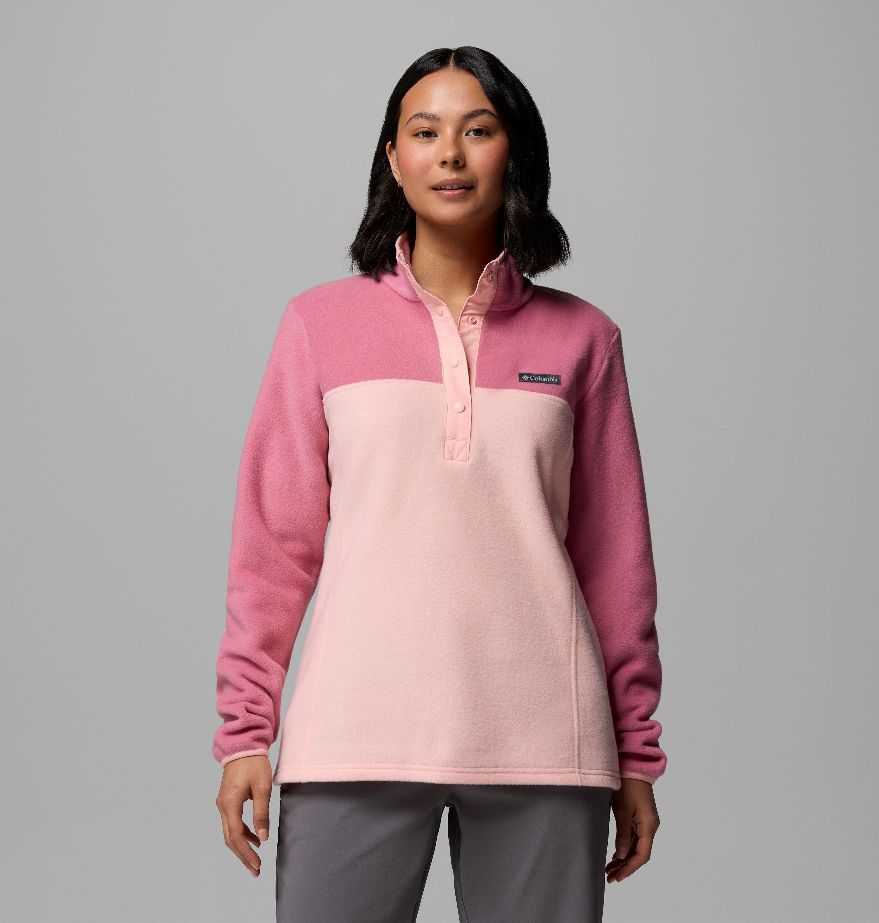 Columbia Sportswear Women's Red Columbia - Benton Springs™ Half Snap Pullover - Pink Sand, Rosette Medium