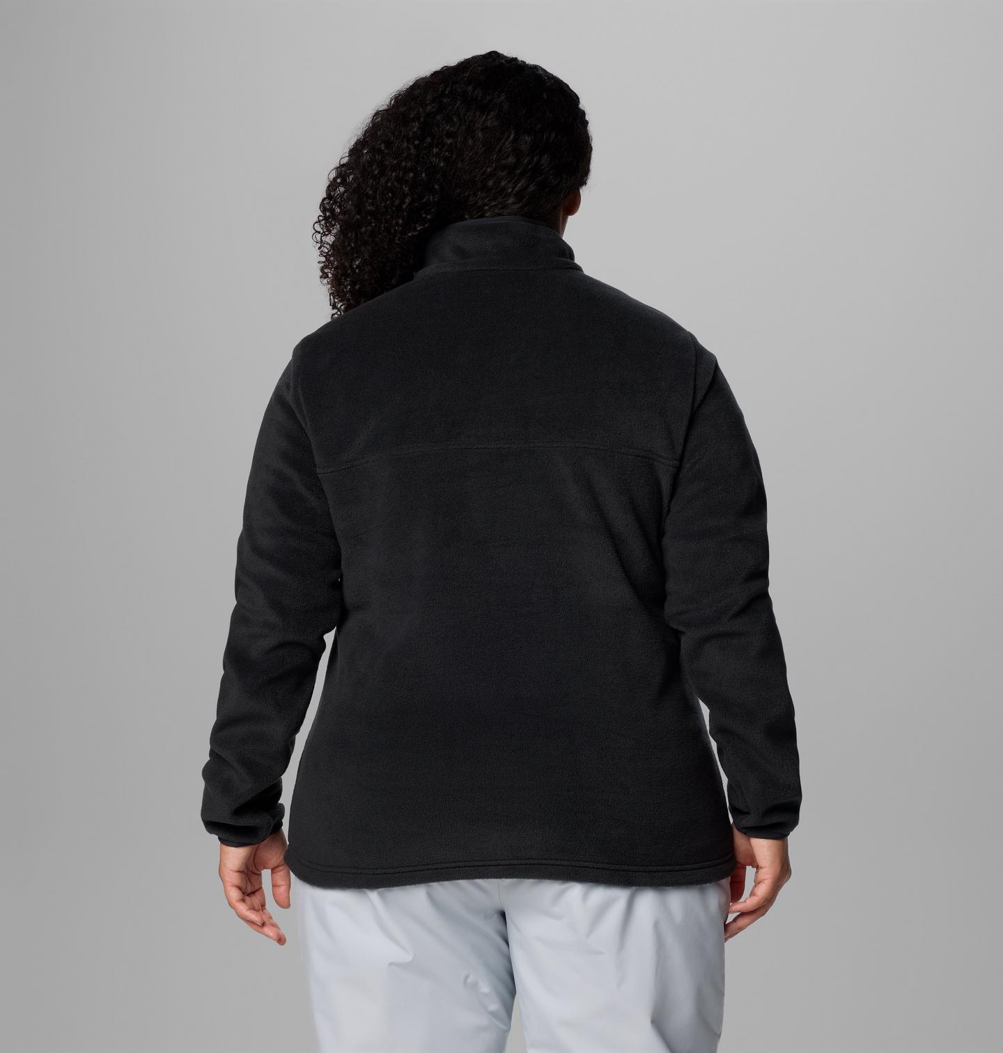 Женский свитер Columbia Benton Springs Half Snap Pullover Fleece II - Plus Size, цвет: Чёрный — фото 2