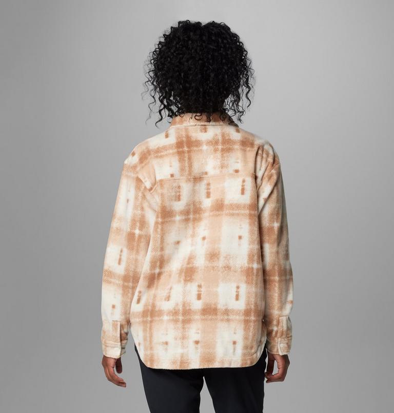 Sobrecamisa de forro polar Benton Springs para mujer, Color: Camel Brown Omblur, image 2