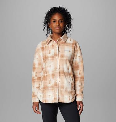 Women's Benton Springs Shirt Jacket II, Color: Camel Brown Omblur, image 5