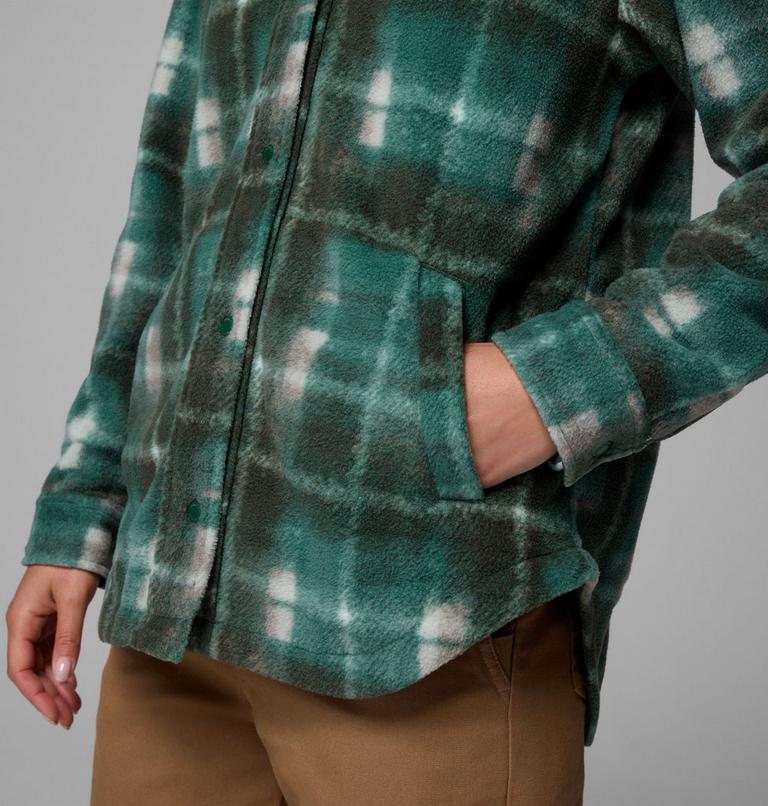 Women's Benton Springs Shirt Jacket II, Color: Rain Forest Omblur, image 7