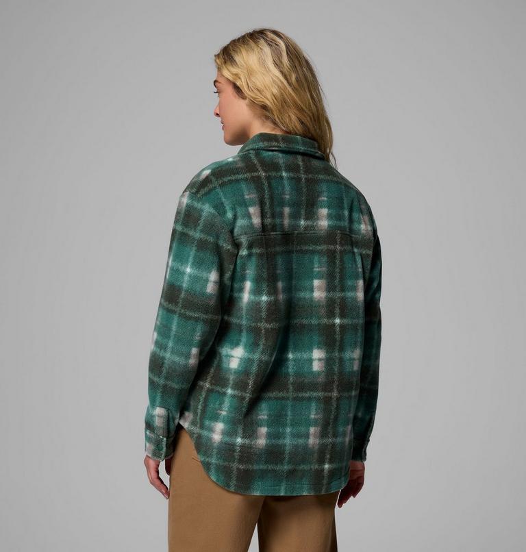 Women's Benton Springs Shirt Jacket II, Color: Rain Forest Omblur, image 3