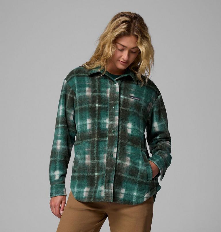 Women's Benton Springs Shirt Jacket II, Color: Rain Forest Omblur, image 1