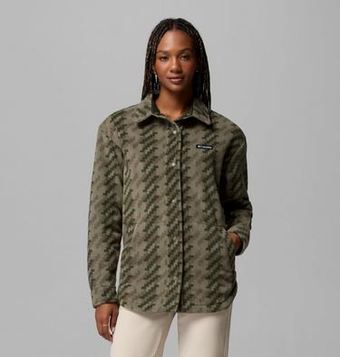 Surchemise Molletonn&eacute;e Benton Springs Femme, Color: Stone Green, Twills, image 9