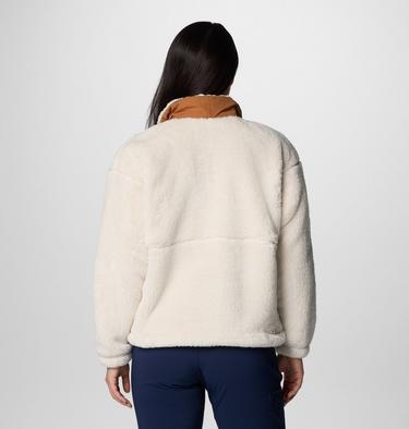 Women's Boundless Discovery II Sherpa Fleece Jacket, Color: Chalk, Camel Brown, image 6
