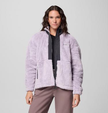 Women's Boundless Discovery II Sherpa Fleece Jacket, Color: Lavender Pearl, Shark, image 3