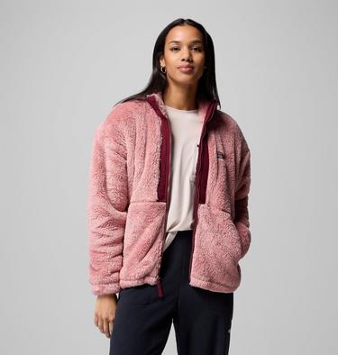 Veste Polaire Sherpa Boundless Discovery II Femme, Color: Eraser Pink, Rich Wine, image 4