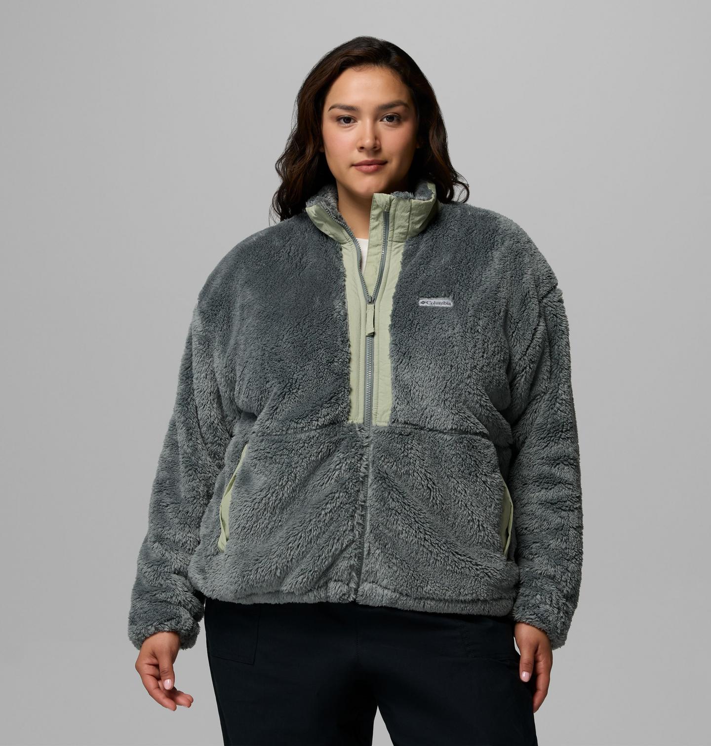 Женская куртка Columbia Boundless Discovery II из шерпы на молнии, большие размеры, цвет: Шалфейный — фото 1