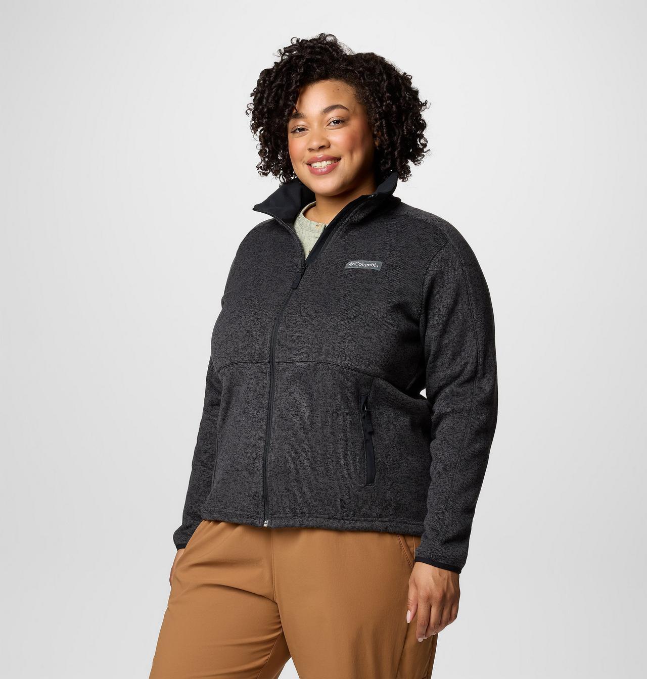 Women's Sweater Weather™ II Full Zip Jacket - Plus Size | 010 | 1X 4