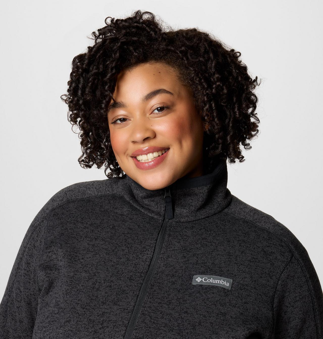 Women's Sweater Weather™ II Full Zip Jacket - Plus Size | 010 | 1X 5
