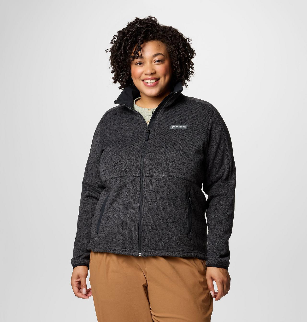 Women's Sweater Weather™ II Full Zip Jacket - Plus Size | 010 | 1X 1