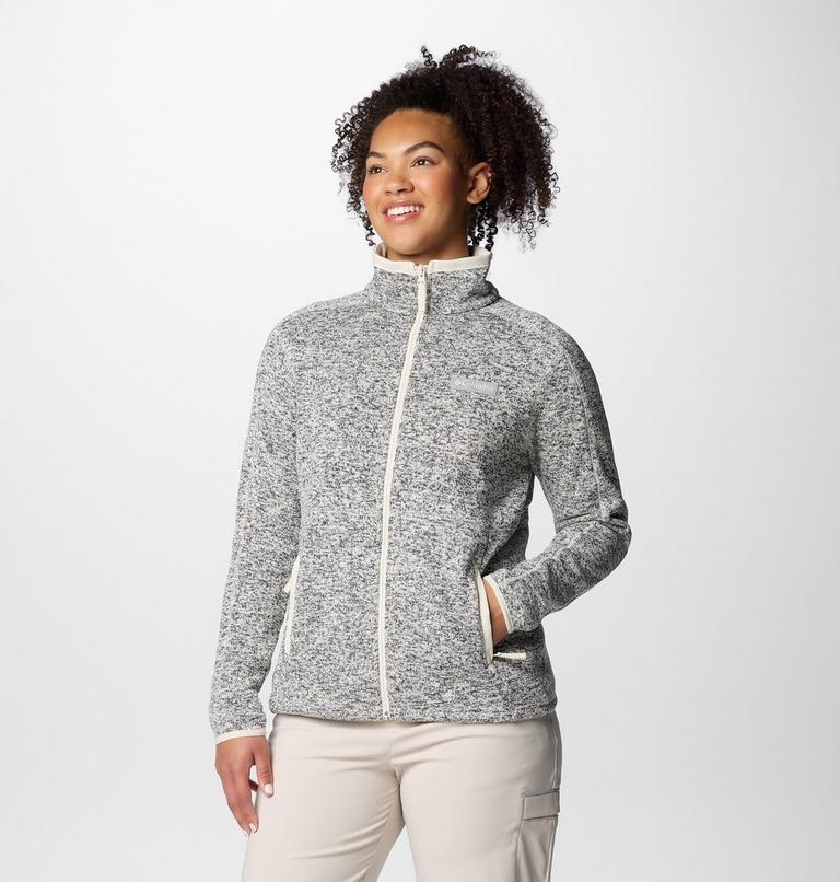 Sweater Weather Full Zip II, Color: Chalk Heather, image 4