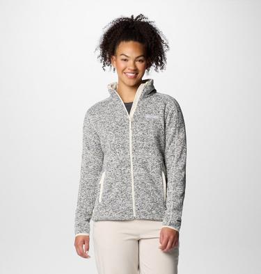 Women's Sweater Weather II Fleece Jacket, Color: Chalk Heather, image 9