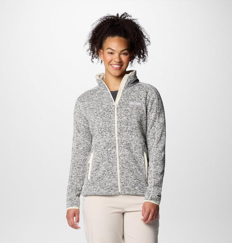 Sweater Weather Full Zip II, Color: Chalk Heather, image 1
