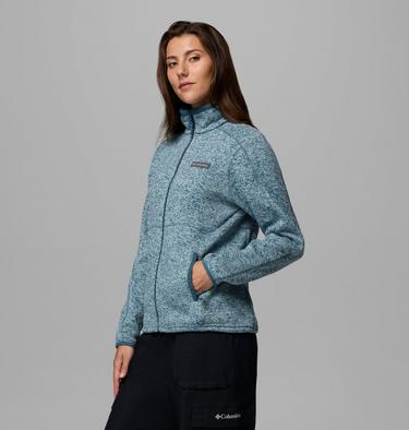 Chaqueta de forro polar Sweater Weather II para mujer, Color: Everblue Heather, image 4