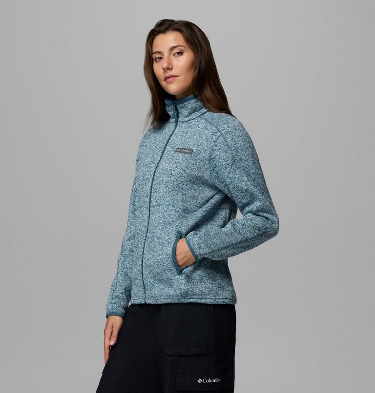 Women's Sweater Weather II Fleece Jacket, Color: Everblue Heather, image 4