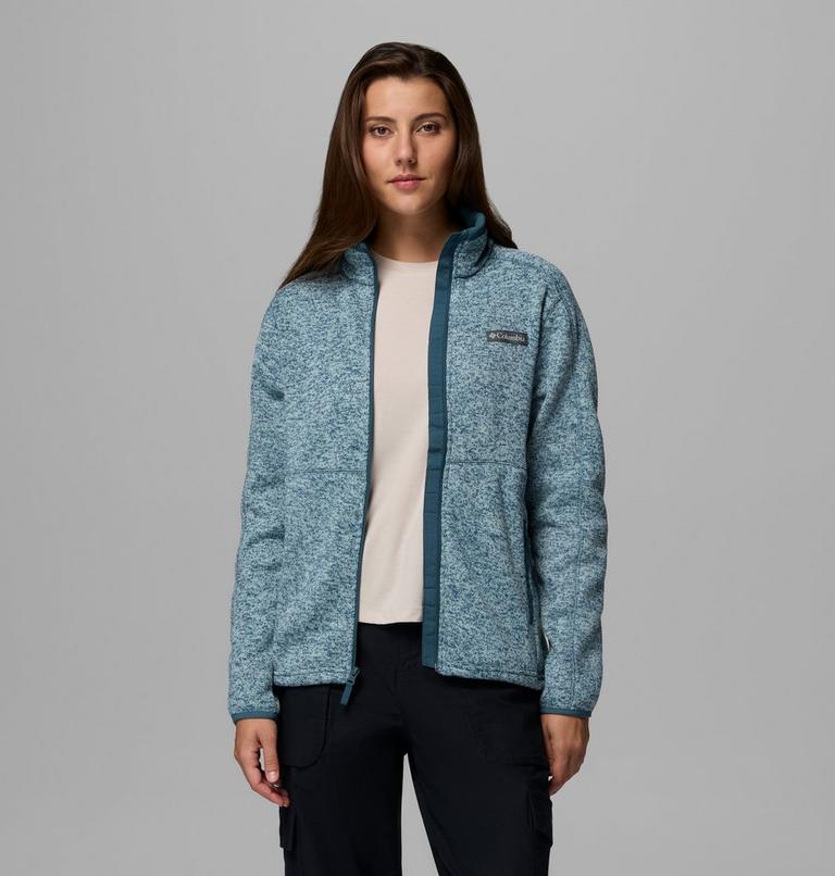 Women's Sweater Weather II Fleece Jacket, Color: Everblue Heather, image 5
