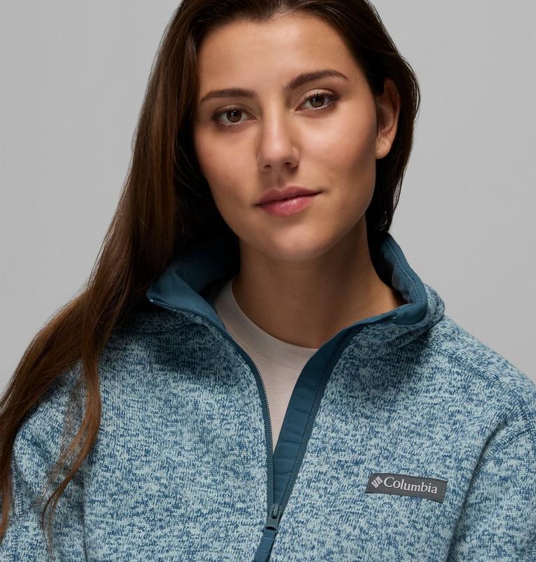 Women's Sweater Weather II Fleece Jacket, Color: Everblue Heather, image 6