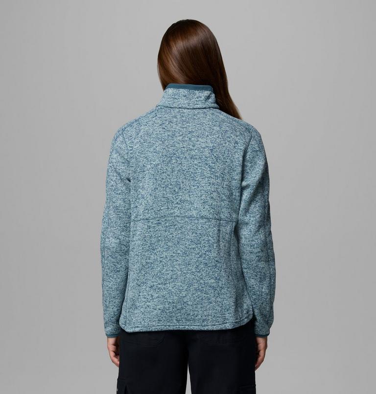 Women's Sweater Weather II Fleece Jacket, Color: Everblue Heather, image 3