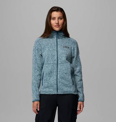 Women's Sweater Weather II Fleece Jacket, Color: Everblue Heather, image 1