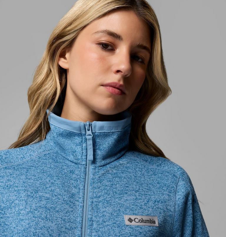 Women's Sweater Weather II Fleece Jacket, Color: Rainy Day Heather, image 6