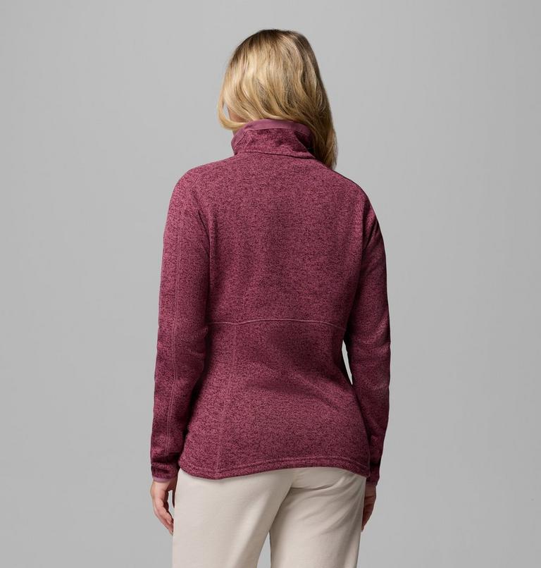Sweater Weather Full Zip II, Color: Antique Mauve Heather, image 3