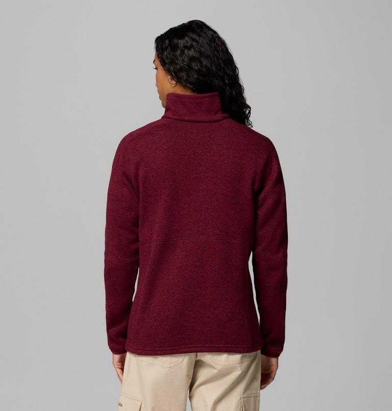 Sweater Weather Full Zip II, Color: Rich Wine Heather, image 3