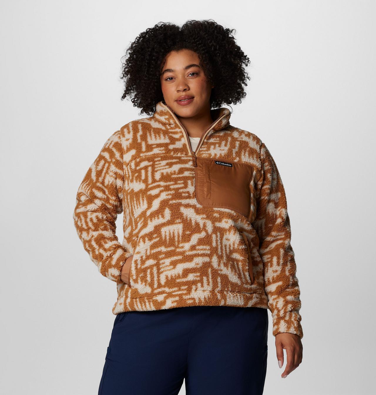 Chandail à fermeture éclair 1/4 en laine polaire West Bend™ II pour femmes – Grandes tailles 1