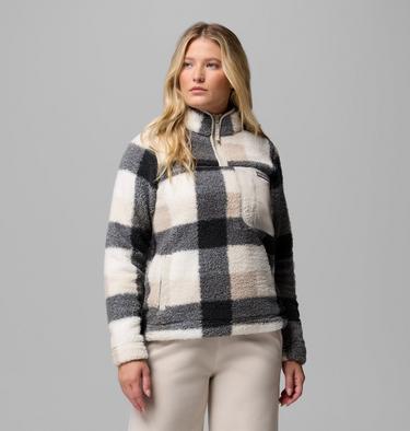 D&aacute;msk&aacute; fleecov&aacute; mikina West Bend II Sherpa s polovičn&iacute;m zipem, Color: Dark Stone Multi Buffalo Check, image 5