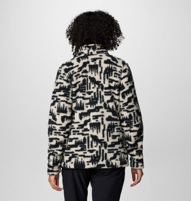 Women's West Bend II Sherpa Half Zip Fleece, Color: Dark Stone Highland Tonal, image 2