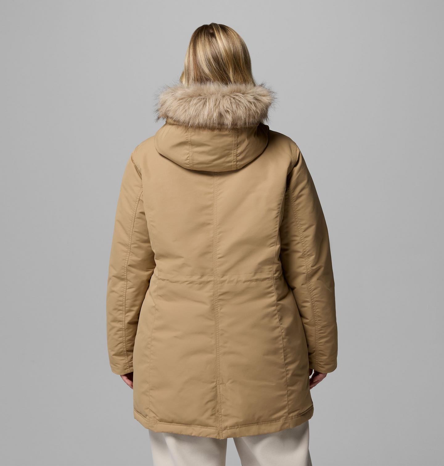 Женская куртка Columbia Little Si II Insulated Parka - Plus Size, цвет: Пляжный — фото 3