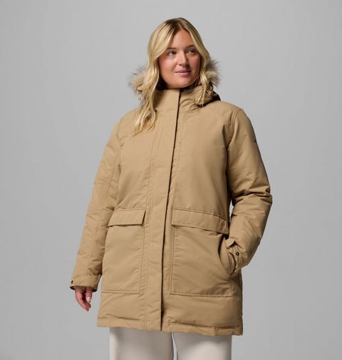 Женская куртка Columbia Little Si II Insulated Parka - Plus Size, цвет: Пляжный