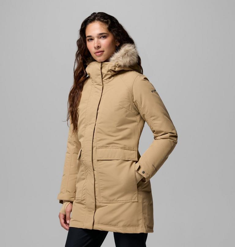 Women's Little Si II Waterproof Parka, Color: Beach, image 4