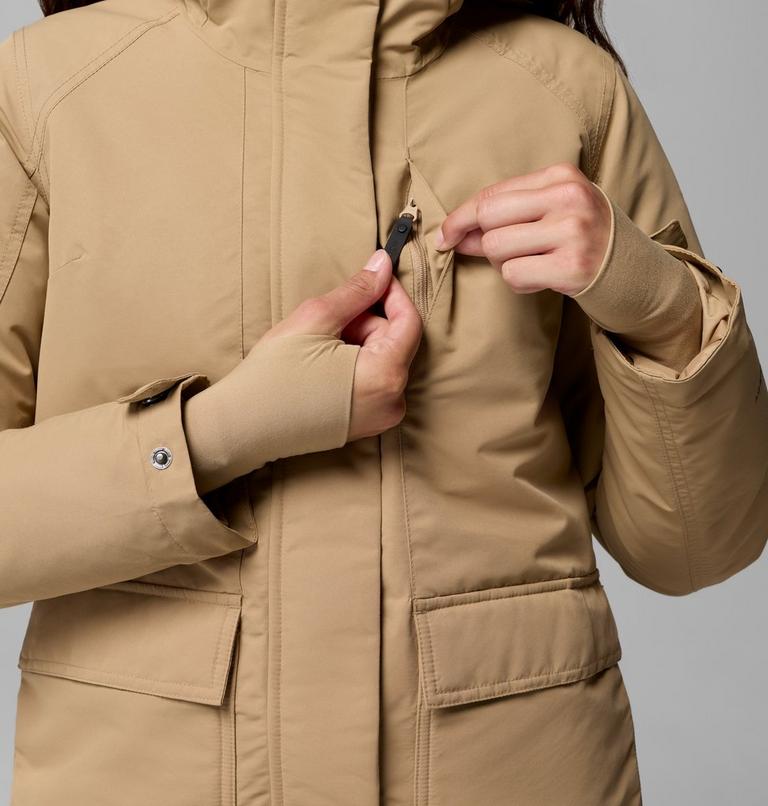 Women's Little Si II Waterproof Parka, Color: Beach, image 8