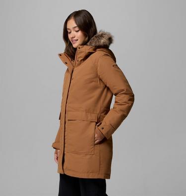Women's Little Si II Waterproof Parka, Color: Camel Brown, image 4