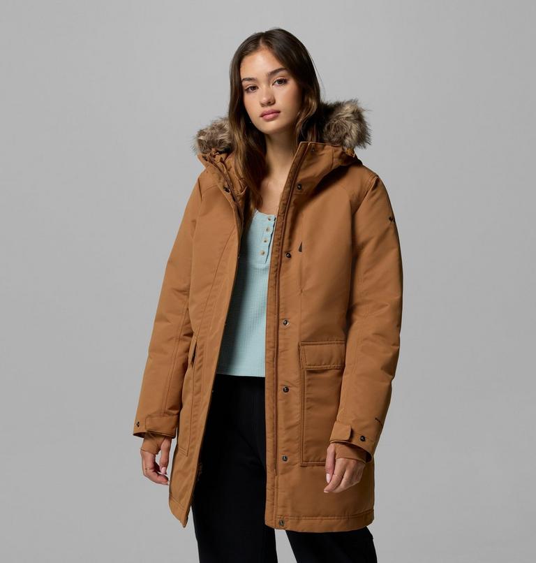 Women's Little Si II Waterproof Parka, Color: Camel Brown, image 5