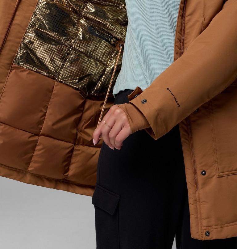 Women's Little Si II Waterproof Parka, Color: Camel Brown, image 7