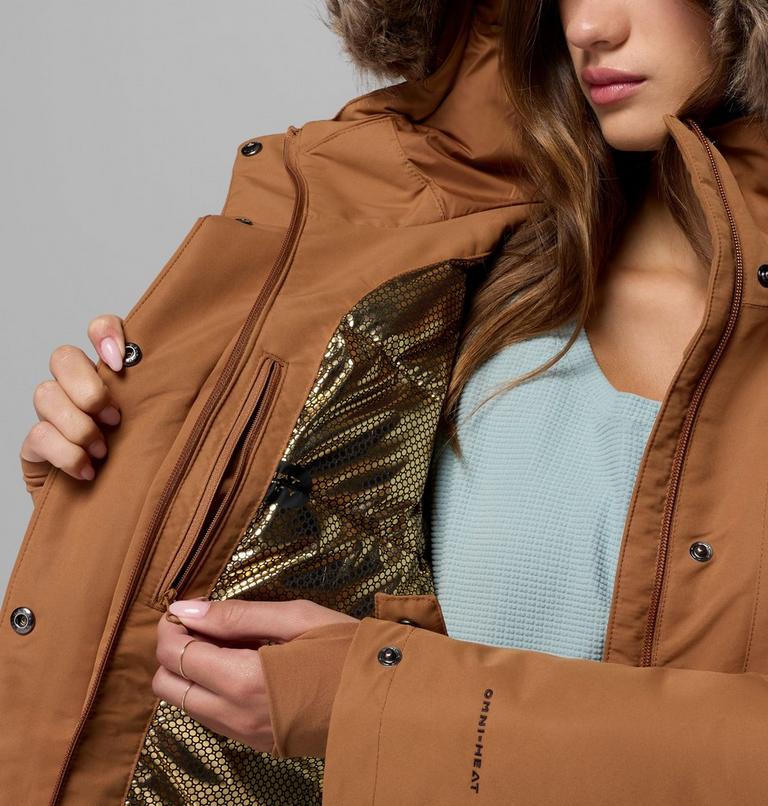 Women's Little Si II Waterproof Parka, Color: Camel Brown, image 11