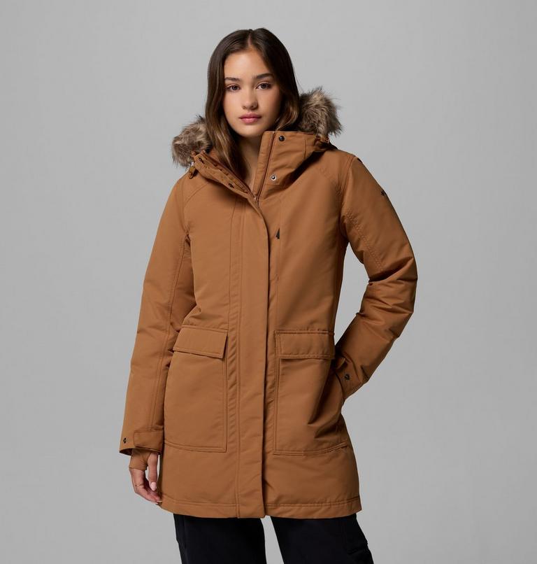 Women's Little Si II Waterproof Parka, Color: Camel Brown, image 1