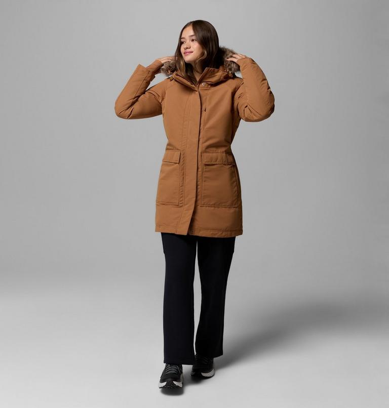 Women's Little Si II Waterproof Parka, Color: Camel Brown, image 2