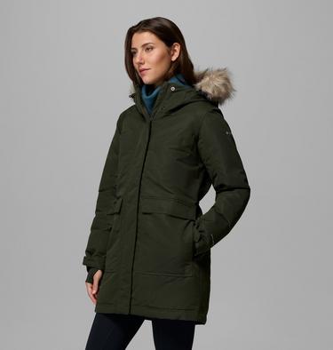 Women's Little Si II Waterproof Parka, Color: Greenscape, image 4