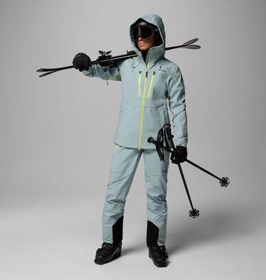 Pantalones de esquí impermeables Platinum Peak II 3L para mujer, Color: Crushed Blue, image 2