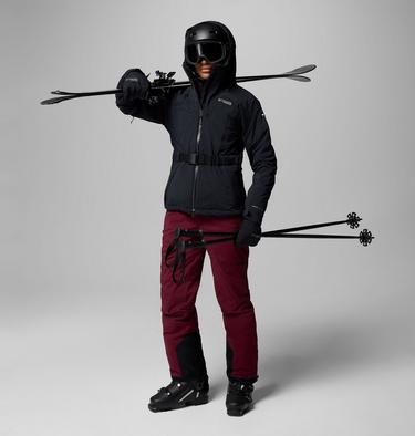 Pantalones de esquí impermeables y aislantes Cirque Bowl para mujer, Color: Rich Wine, image 2