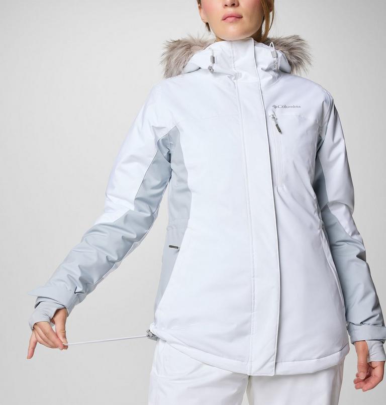 Women's Ava Alpine Waterproof Ski Jacket, Color: White, Cirrus Grey, image 12
